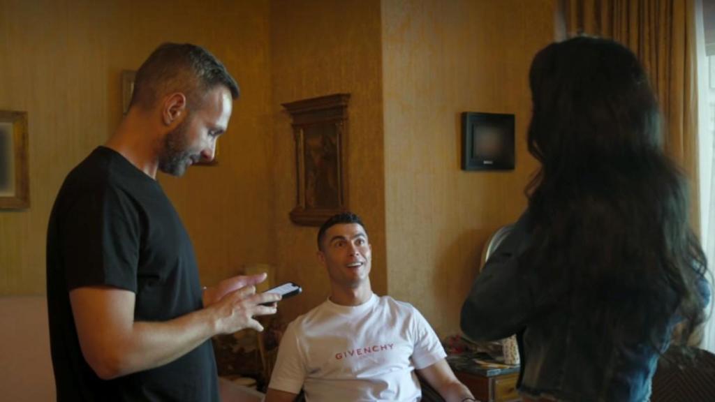 Ramón Jordana junto a Cristiano Ronaldo y Georgina Rodríguez.