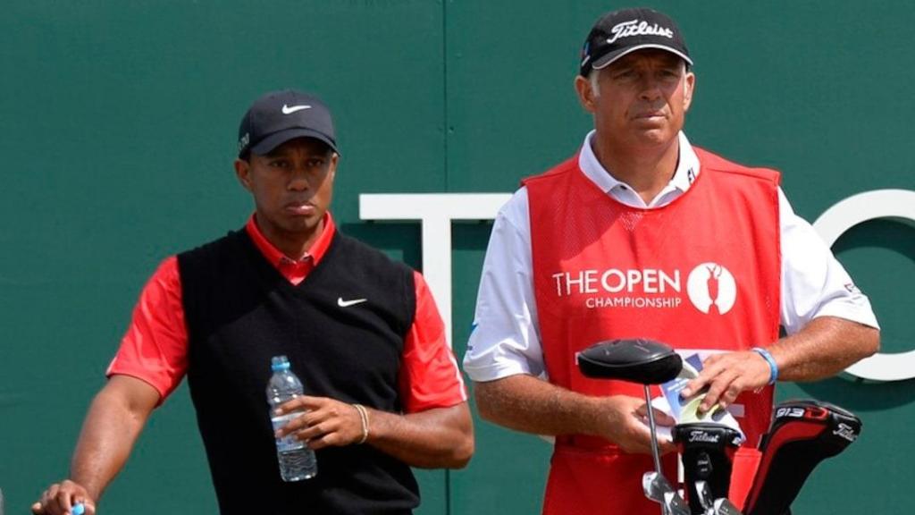 Tiger Woods y Steve Williams