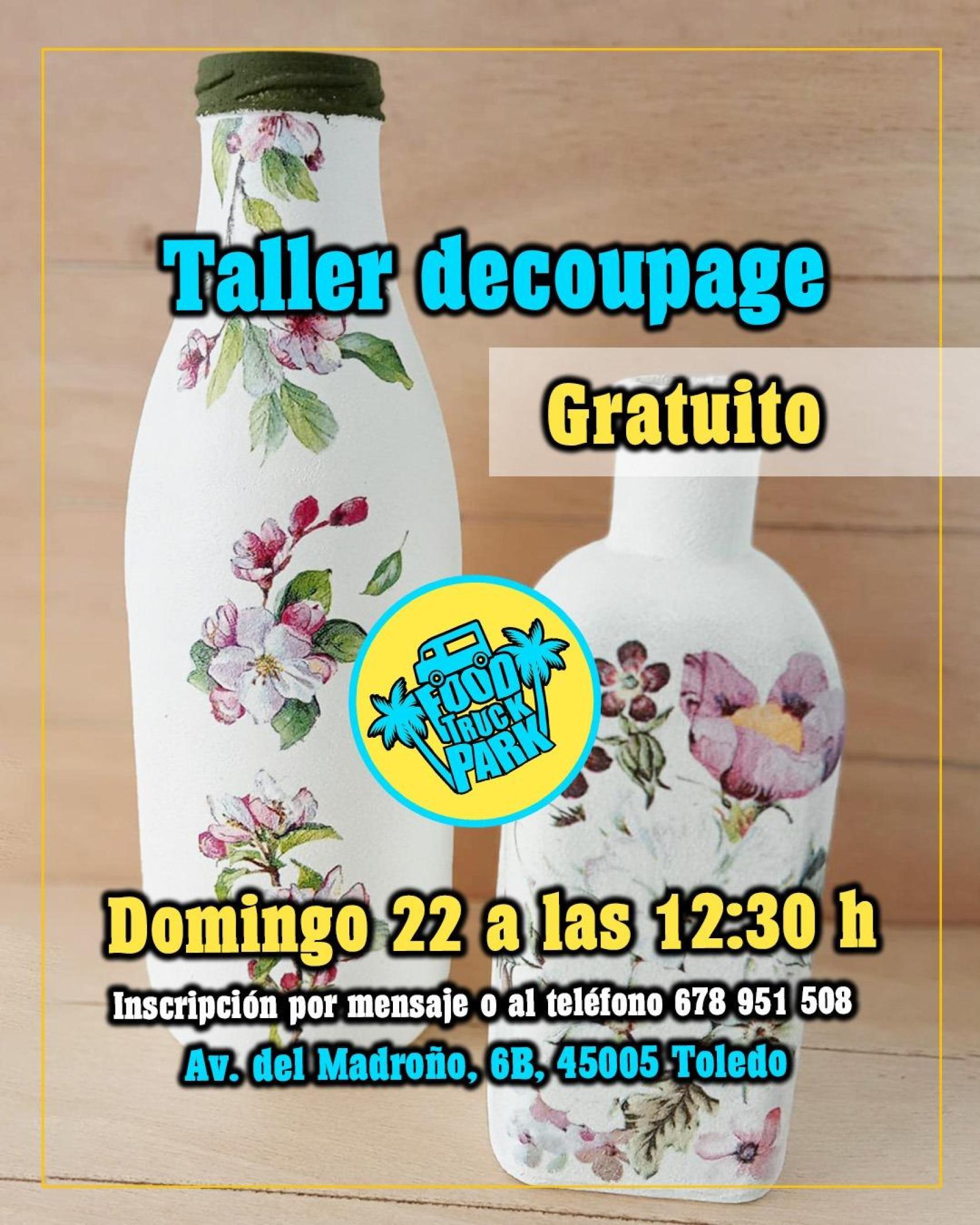 Taller decoupage en 'Food Truck Park.