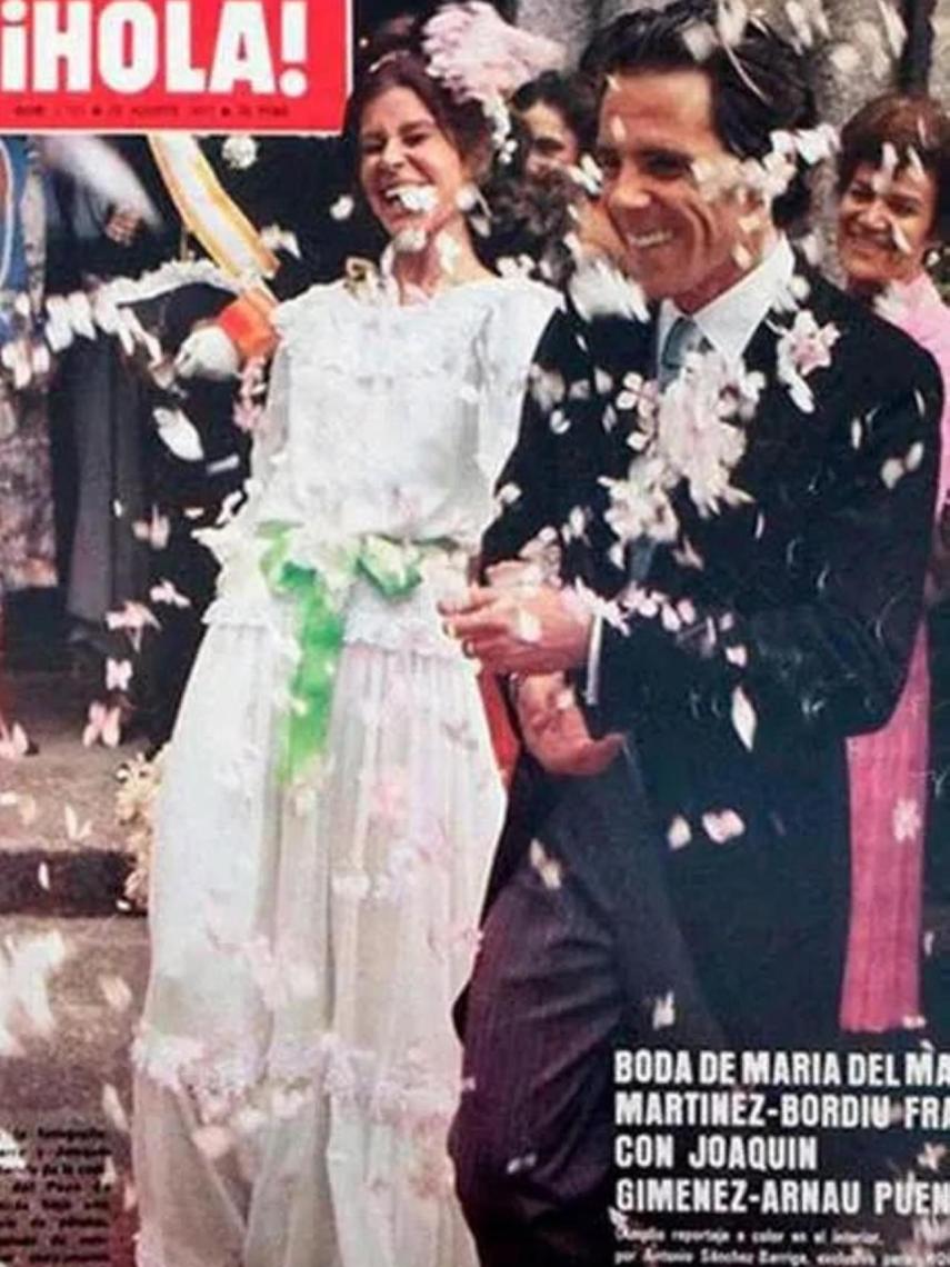 Jimmy Giménez-Arnau y María del Mar Martínez-Bordiú fueron de los primeros en vender su boda a una revista