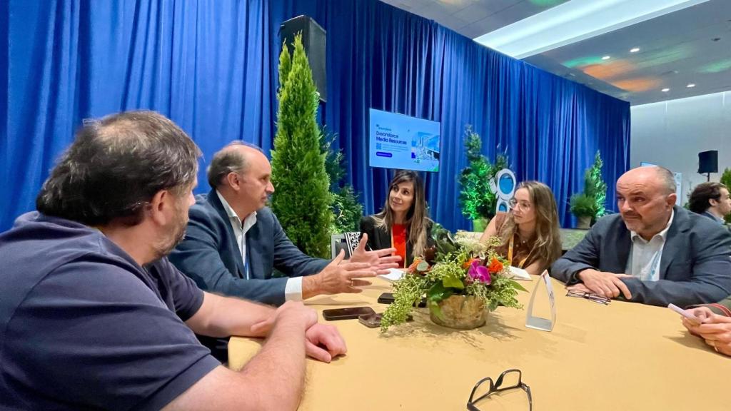 El consejero Miguel López-Valverde durante su encuentro con medios de comunicación en Dreamforce 2024 en San Francisco este 17 de septiembre.