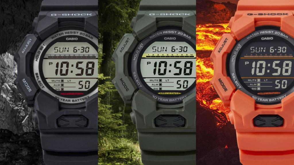 Los relojes de Casio en cuestión.