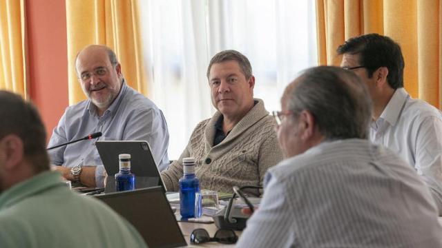 Reunión del Gobierno de Castilla-La Mancha el pasado mes de abril Viso del Marqués.