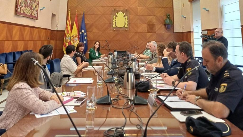 Reunión sobre salud mental en la Delegación del Gobierno de Aragón