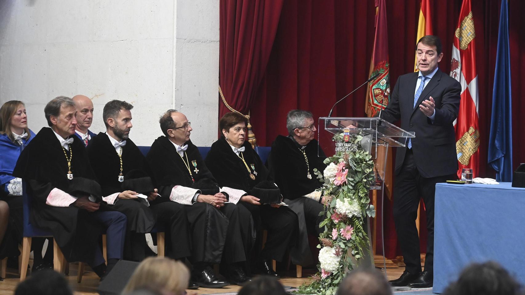 El presidente de la Junta de Castilla y León, Alfonso Fernández Mañueco, participa en la apertura del Curso Académico 2024-2025 de las universidades de Castilla y León