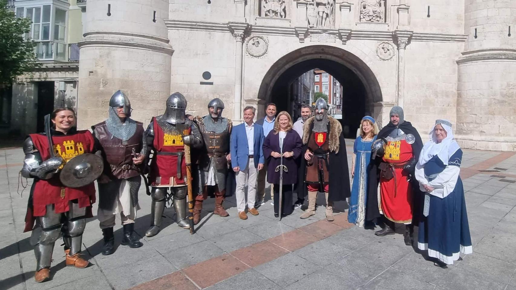 La alcaldesa de Burgos, Cristina Ayala, presentando la Semana Cidiana