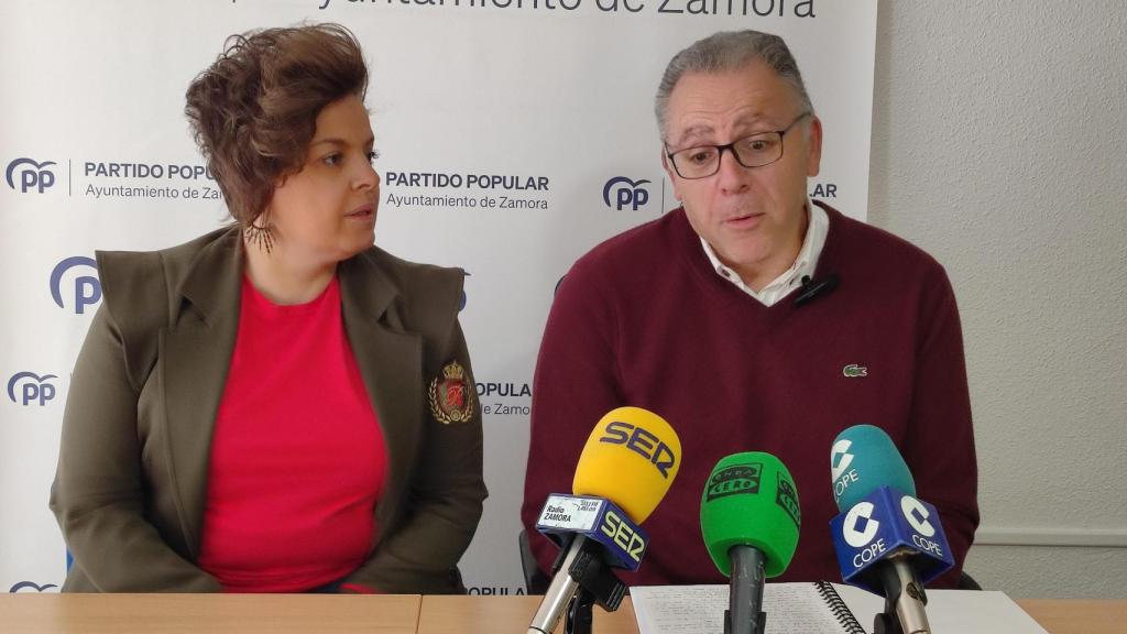 Jesús María Prada, portavoz del Partido Popular en el Ayuntamiento de Zamora, en rueda de prensa hoy, 18 de septiembre