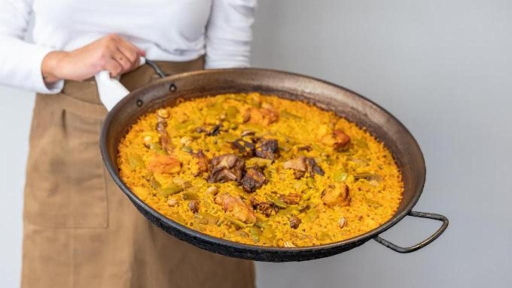 La paella que hacen en Bon Aire.