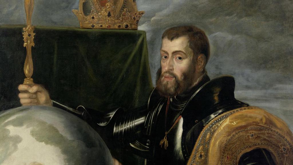 Detalle de 'Alegoría del emperador Carlos V como dominador del mundo',  de Rubens.