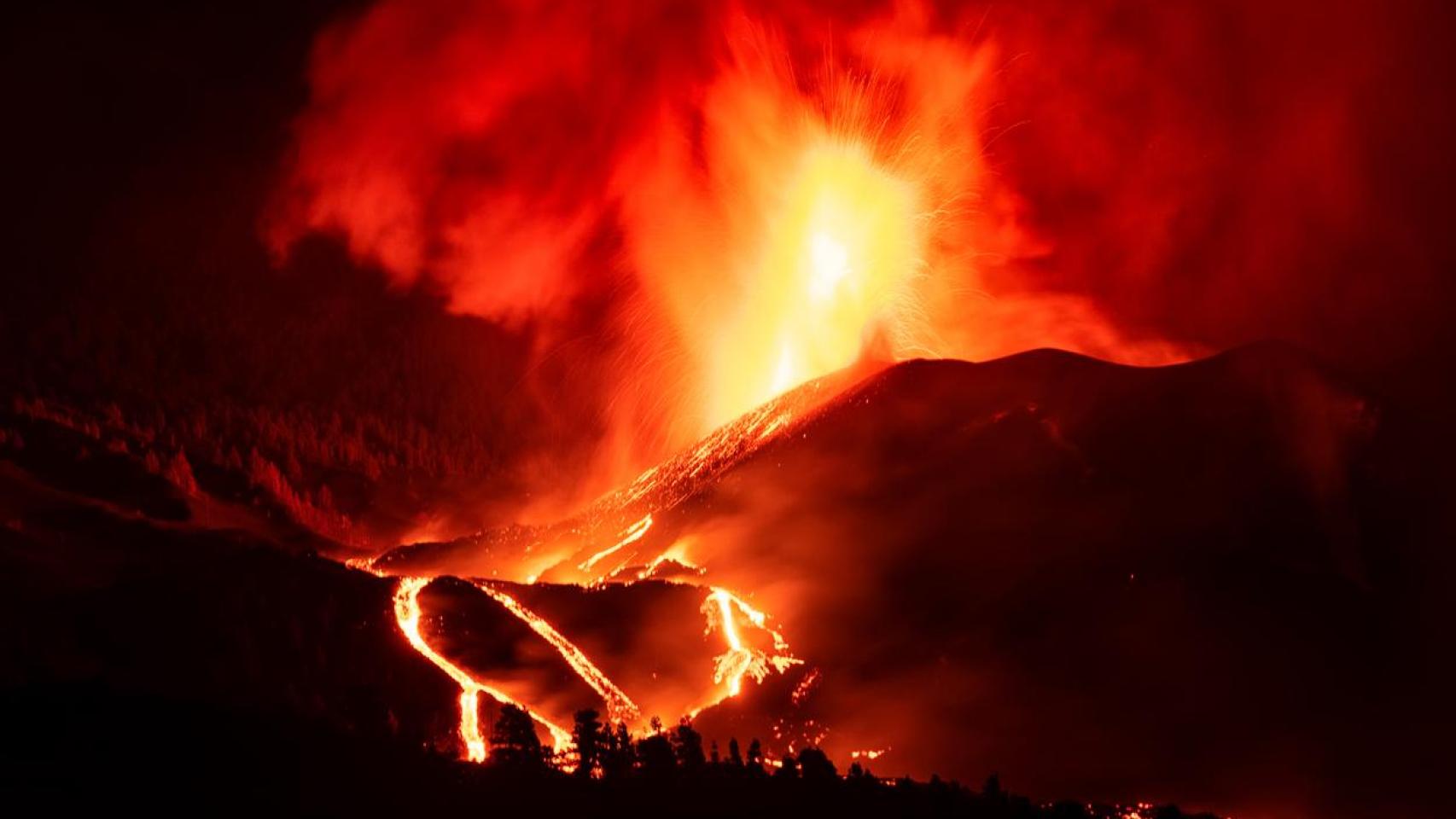 Volcán de Tajogaite.