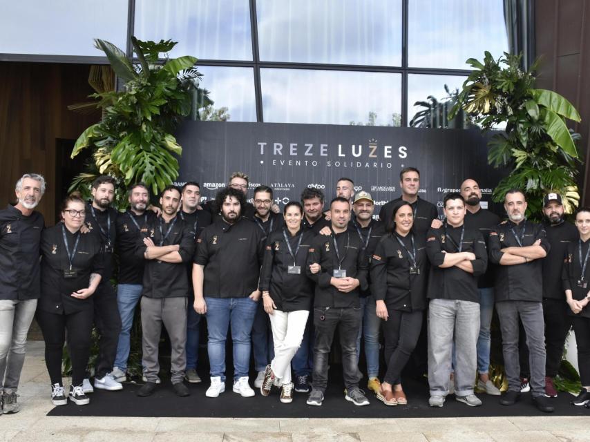 Los chefs y sumilleres participantes en TrezeLuces 2024