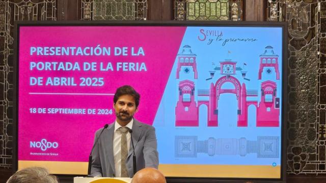 La portada de la Feria 2025 y el arquitecto que la ha diseñado.