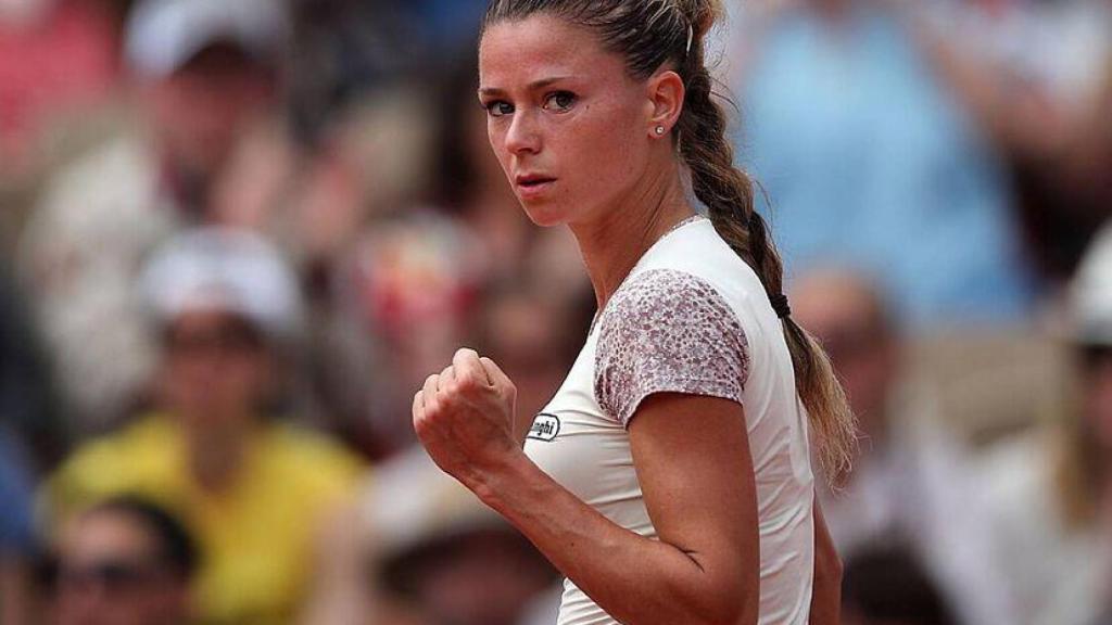 Camila Giorgi, durante un partido.