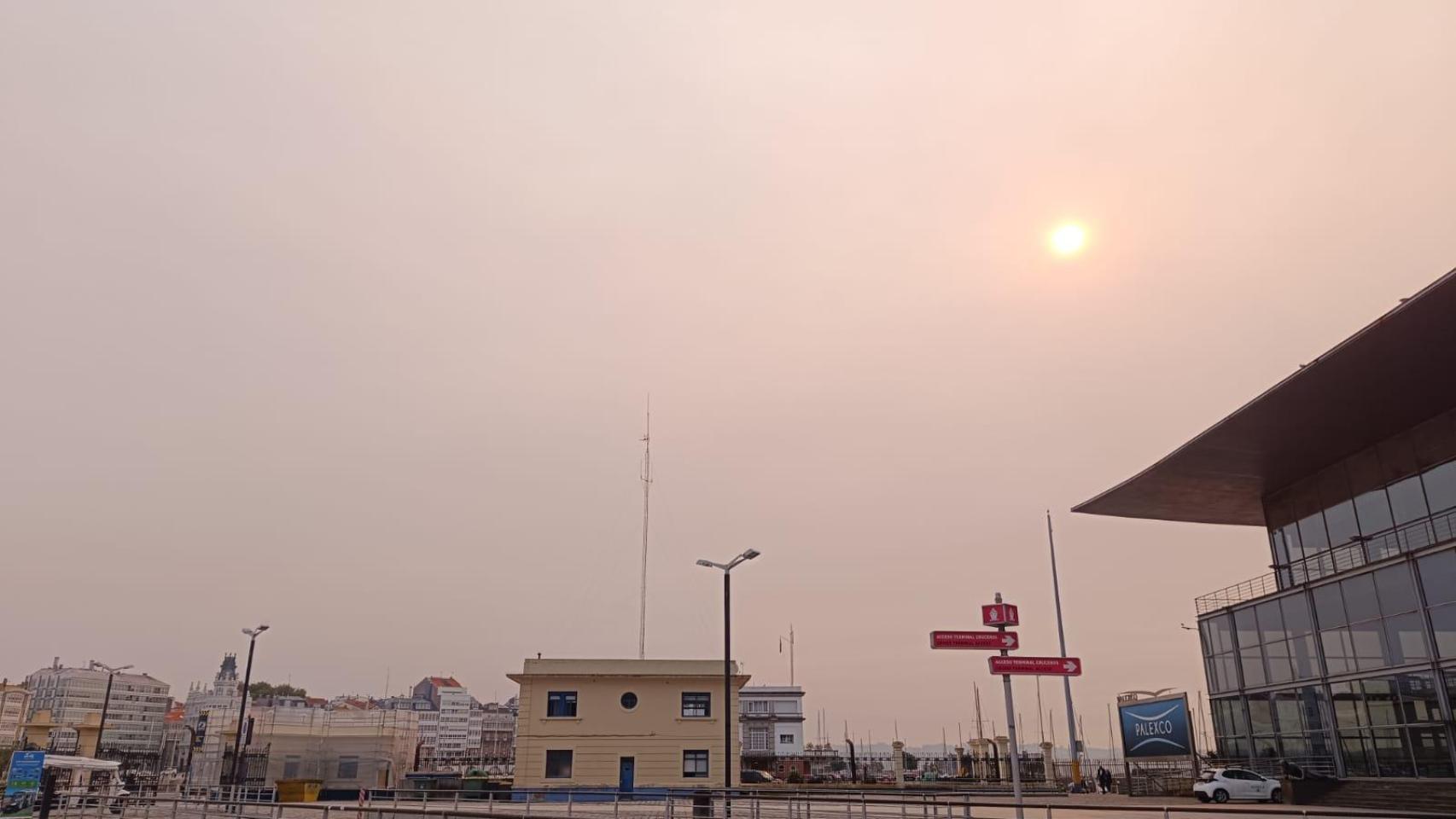 Vista del sol desde La Marina