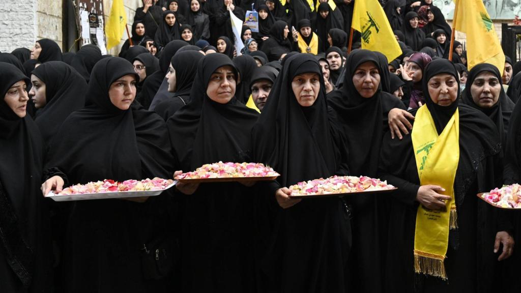 Funeral de terroristas de Hezbolá en El Líbano.