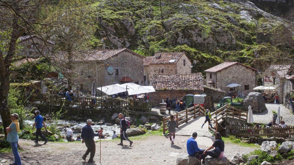 Pequeño pueblo de Bulnes, Asturias.