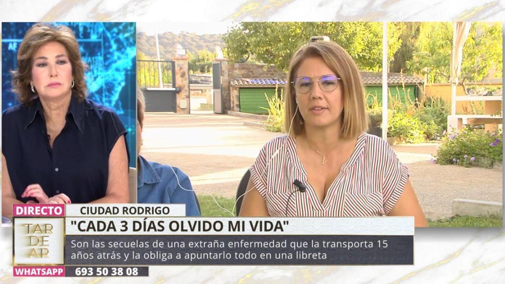 Imagen de Vanesa en directo en el programa 'TardeAR'