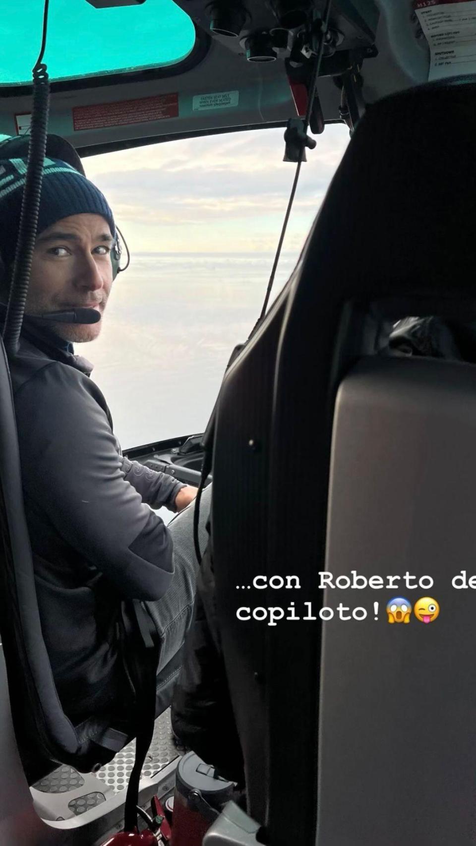 Roberto, marido de Jesús Vázquez, en un 'stories' de Instagram.