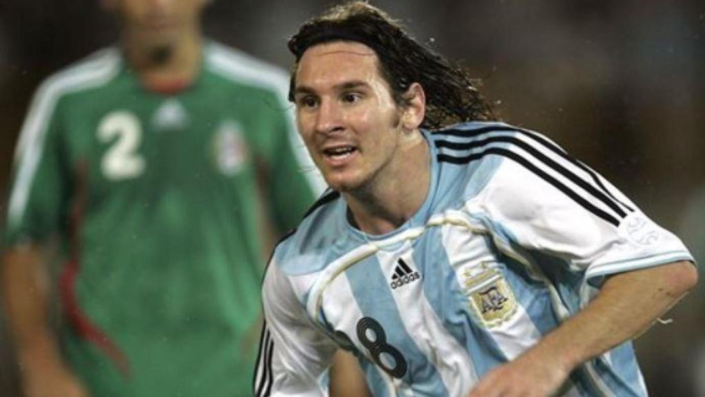 Leo Messi ante México en la Copa América 2007