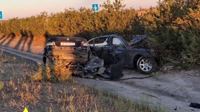 Accidente en Torralba de Calatrava. Foto: SCIS Ciudad Real.