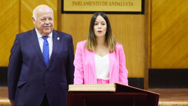 María Díaz Cañete durante su toma de posesión en junio de 2023.