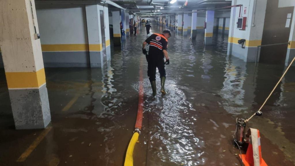 Bajos inundados en Guadalajara.