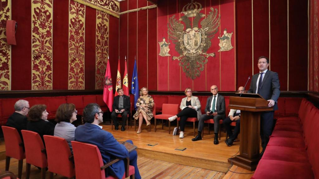 Un momento de la intervención de Carlos Velázquez en la presentación de la XI Batalla de Órganos.