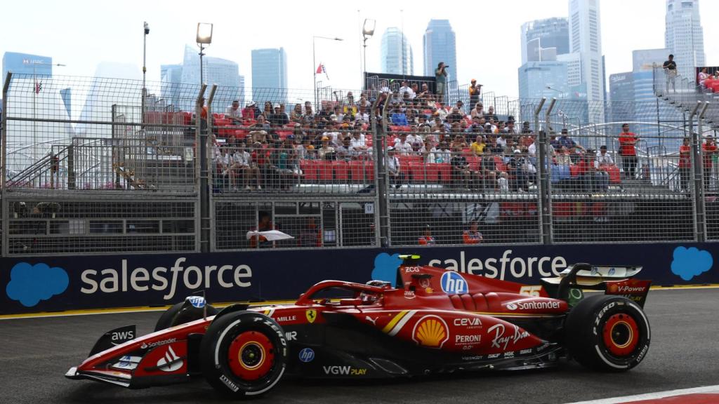 Carlos Sainz, en el Gran Premio de Singapur 2024