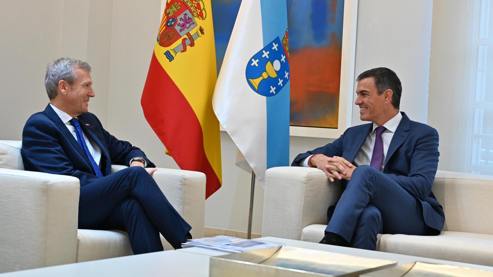 Reunión de Pedro Sánchez y Alfonso Rueda en La Moncloa este 2024