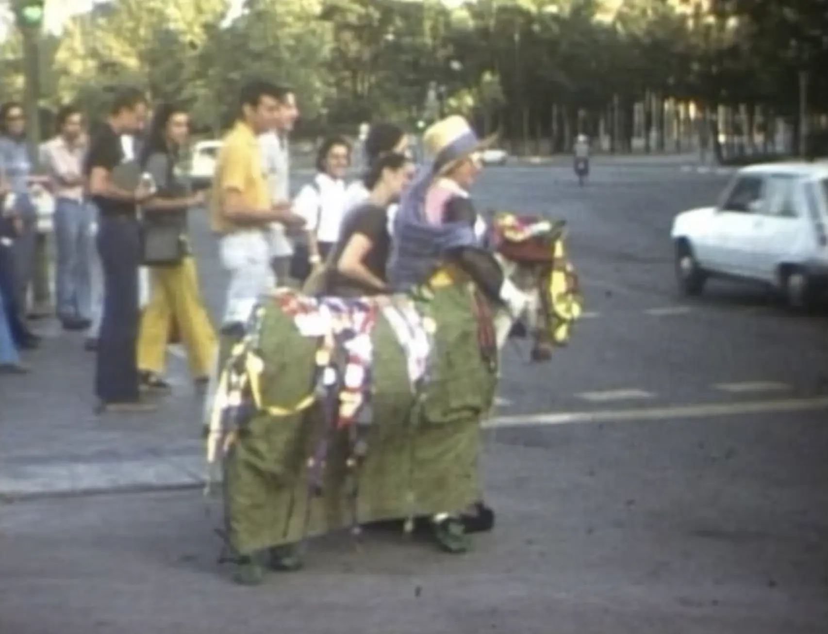 'Burra cargada de medalla' (1975). Foto: Archivo Paz Muro / Museo La Neomudéjar