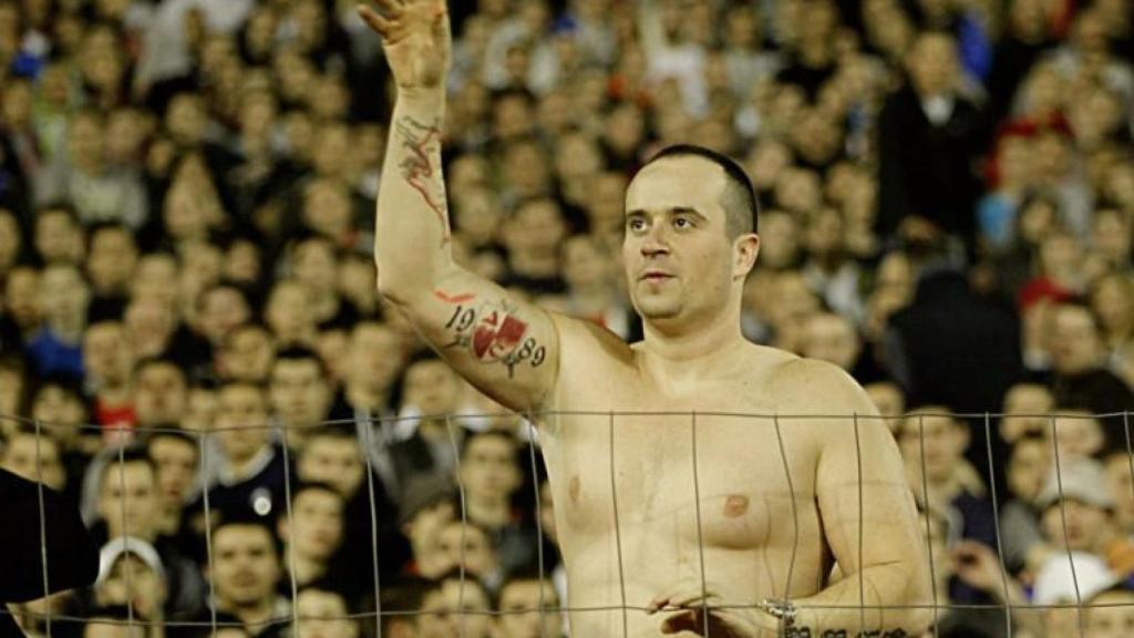 Velibor Dunjić, líder de los Ultras del Estrella Roja aseinado en mayo de 2014.