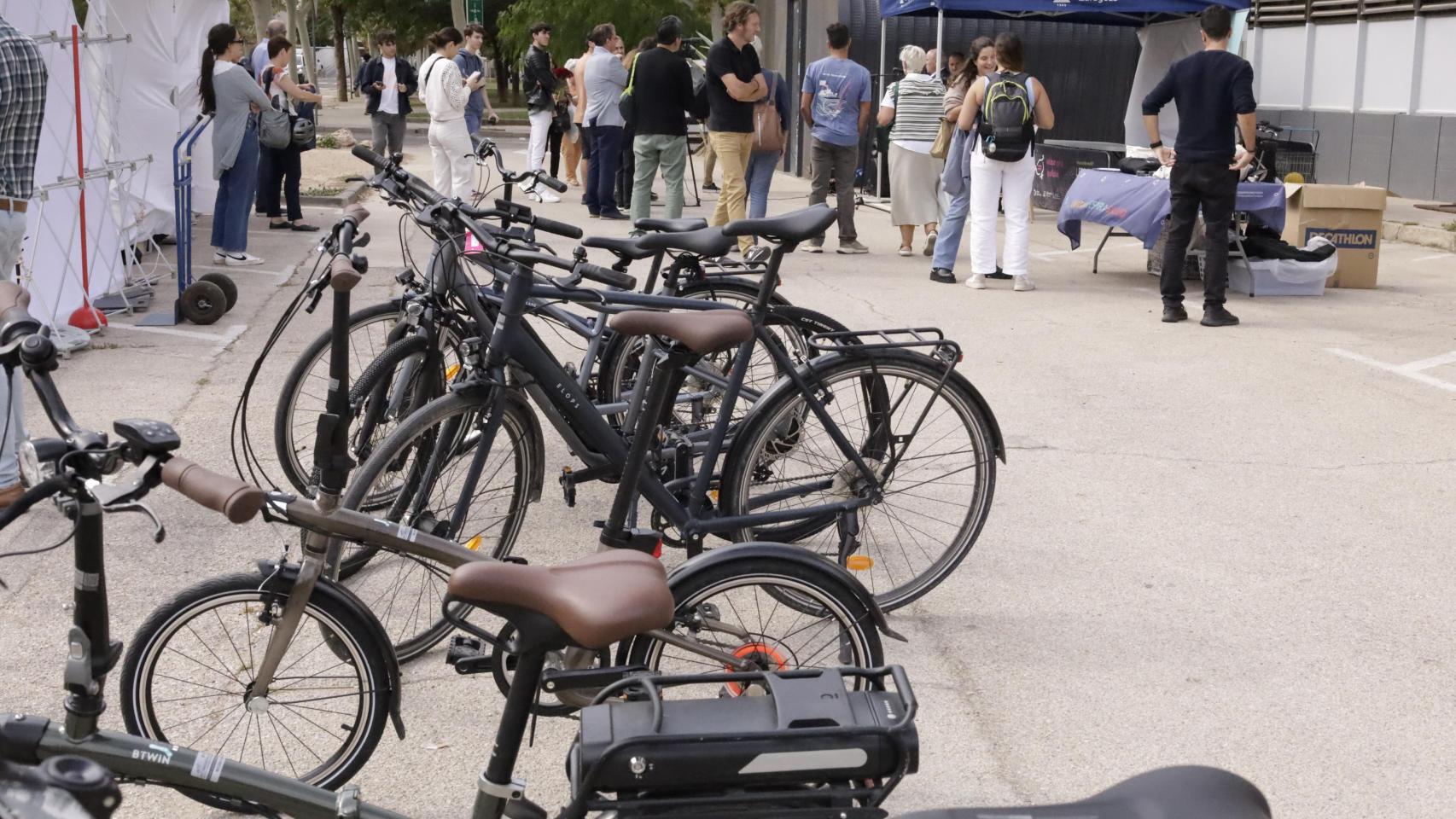 Bicicletas en el campus de San Francisco, este viernes.