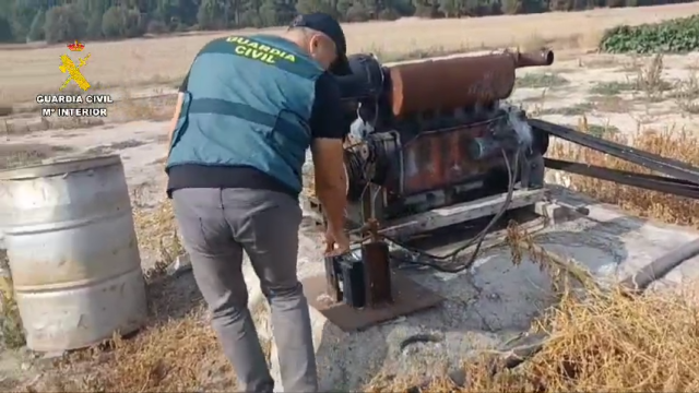 Dos detenidos y un investigado por robar cinco toneladas de gasoil en explotaciones agrícolas de Valladolid y Segovia