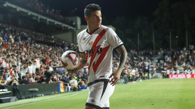 James Rodríguez durante su partido con el Rayo ante Osasuna.