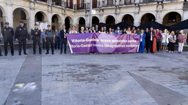 Concentración contra las agresiones machistas celebrada en Vitoria el pasado 7 de septiembre.