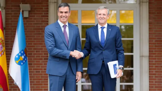 Reunión de Alfonso Rueda y Pedro Sánchez