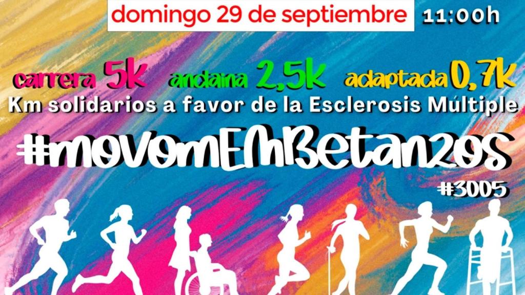 Betanzos acoge el 29 de septiembre una carrera a favor de la esclerosis múltiple.