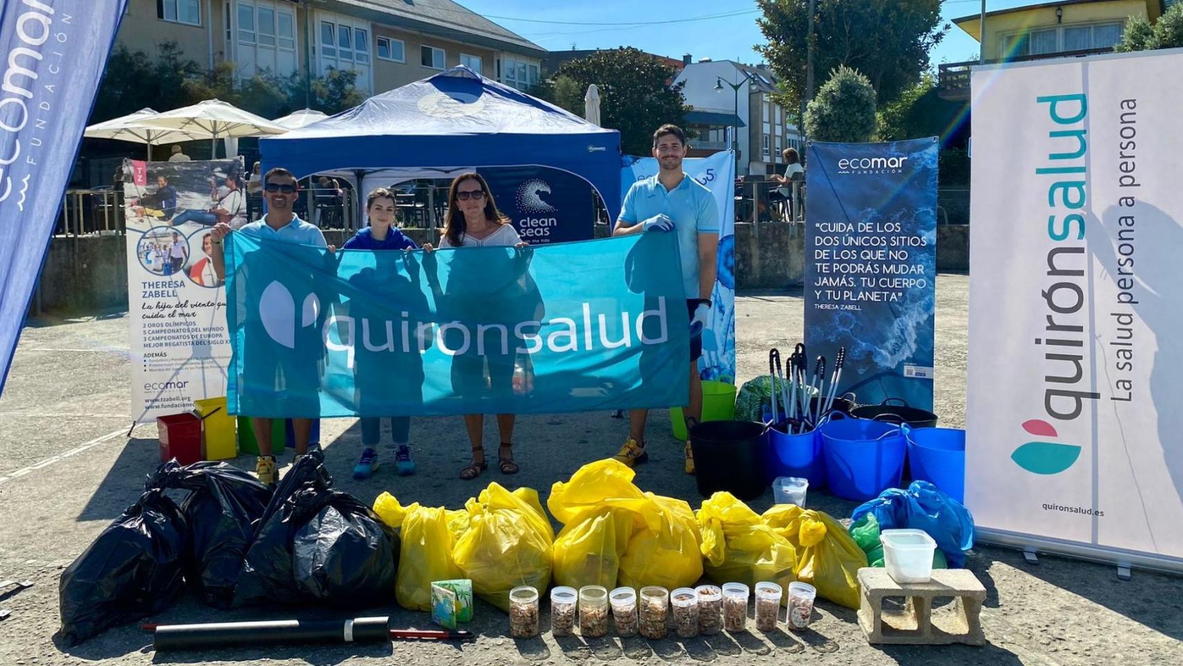 Recogida de basura de Hospital Quirónsalud A Coruña y Ecomar.