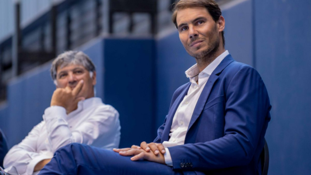 Rafael Nadal, en un acto de la escuela