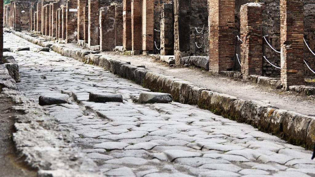 Una calle de Pompeya.