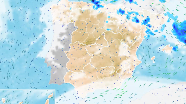 Mapa de las temperaturas en  España