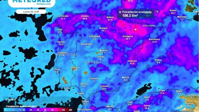 El clima desafía a Castilla y León: se esperan hasta 25 litros en solo una hora en algunos puntos