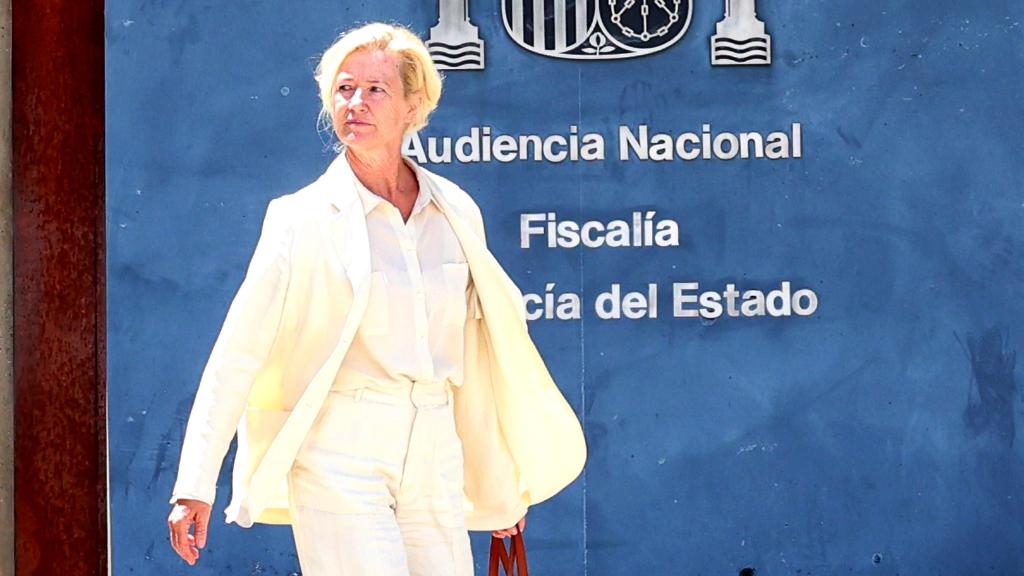 Ana Duato saliendo de la Audiencia Nacional, en Madrid, el pasado mes de junio.