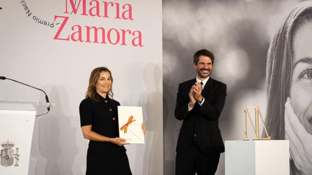 María Zamora recibe el Premio Nacional de Cinematografía. Foto: Ministerio de Cultura