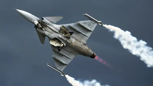 Parte inferior del Saab Gripen