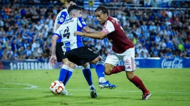 El Hércules en el partido contra el Murcia.