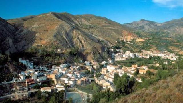 Vista del municipio de Monachil en Granada.