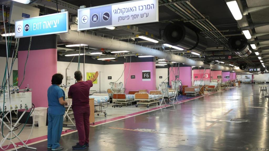 El Hospital Rambam, de Haifa, prácticamente vacío tras la orden del Ministerio de Sanidad.