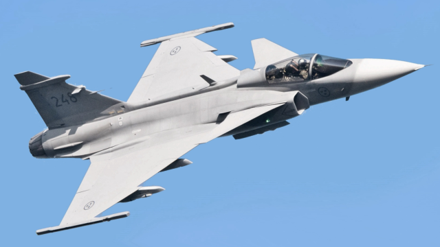 Saab Gripen en vuelo