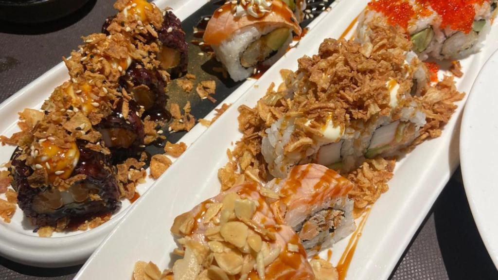 Algunos de los sushis que se pueden disfrutar en Kayi.